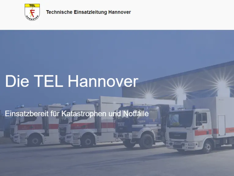 Screenshot einer Homepage