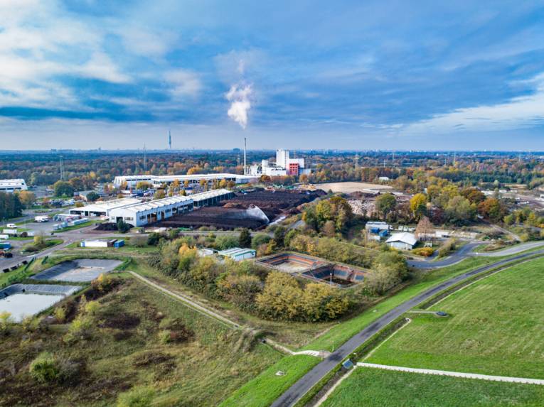 AHA Deponie Lahe, Luftbild