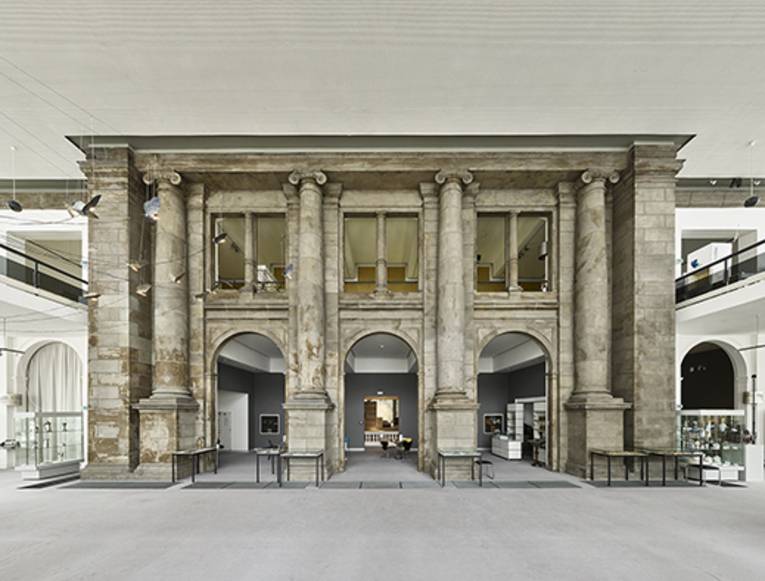 Alte Fassade des Museum August Kestner im heutigen Museum August Kestner