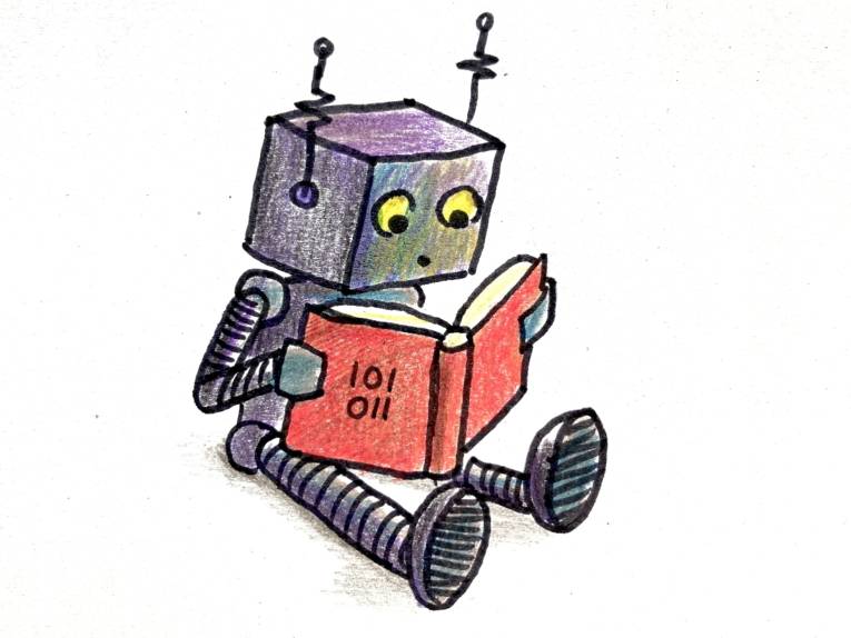 Lesender Roboter