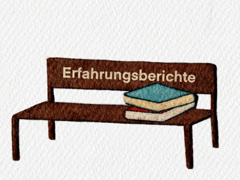 Ausschnitt aus einem Bild mit Landschaft.