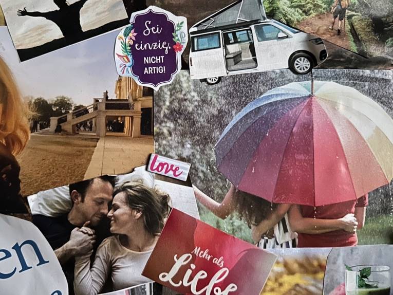 Vision Board Visionboard Reflexion Ziele Neuausrichtung