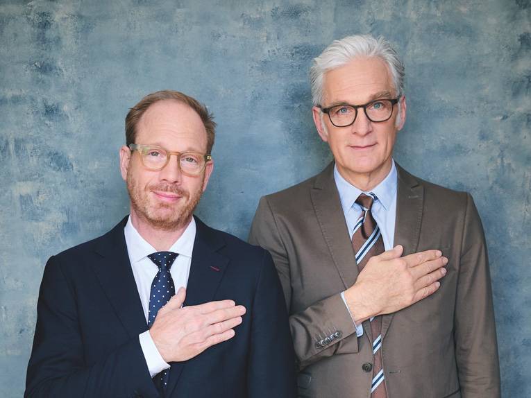 Die zwei Charakterdarsteller Johann von Bülow und Walter Sittler