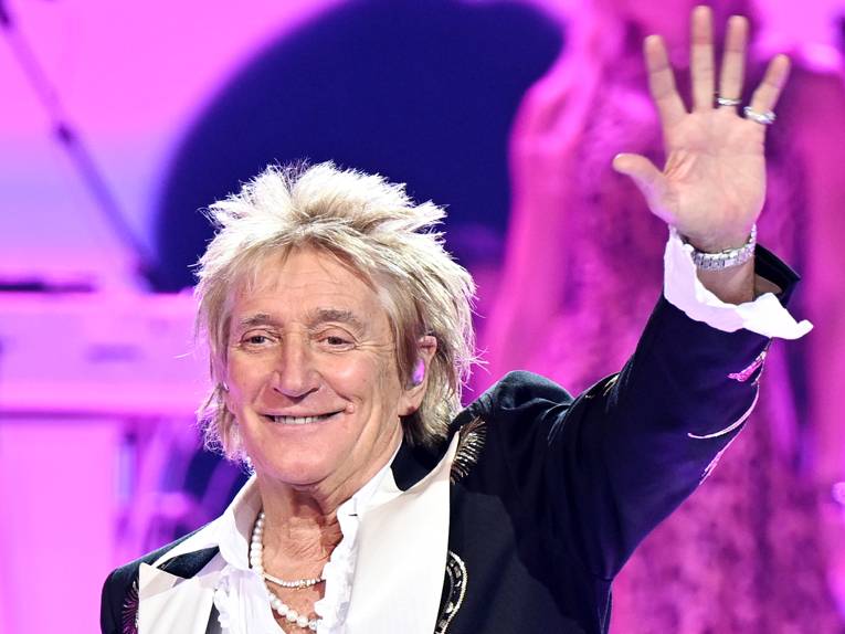 Der Sänger Rod Stewart