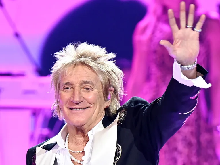 Der Sänger Rod Stewart