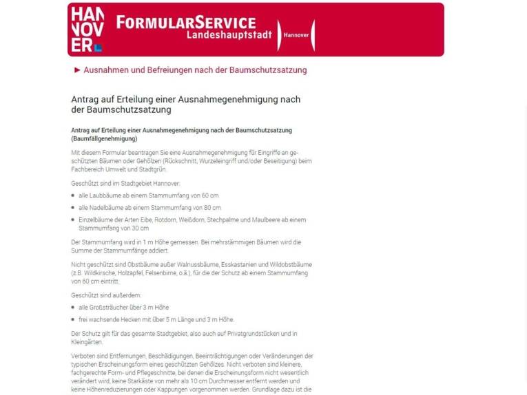 Oberfläche einer Internetseite.