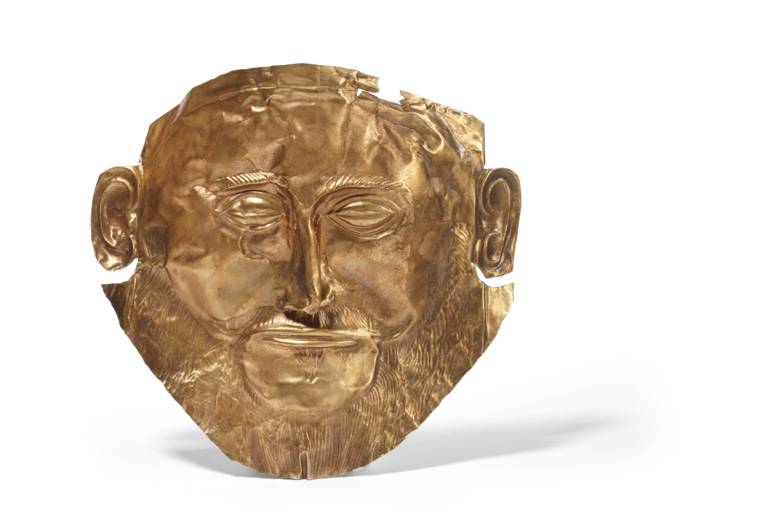 Totenmaske des Agamemnon (galvanoplastische Nachbildung)