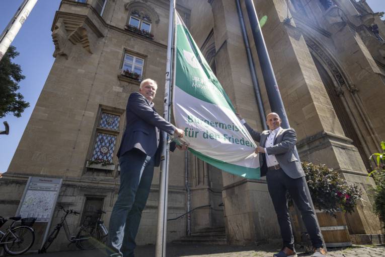 Die Landeshauptstadt Erfurt beteiligt sich am Flaggentag der Mayors for Peace