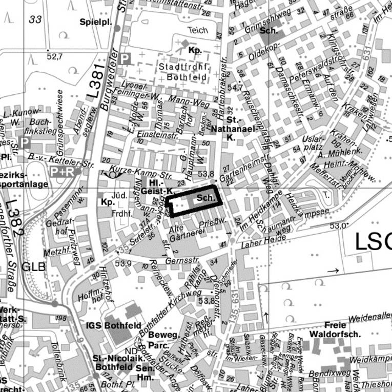 B-Plan Nr. 1924 Übersichtsplan