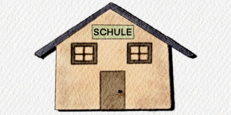 Ausschnitt aus einem Bild mit Landschaft.
