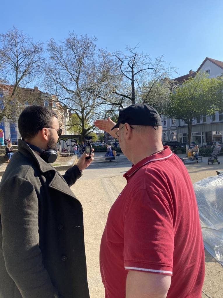 Windmessungen auf dem Fiedelerplatz.