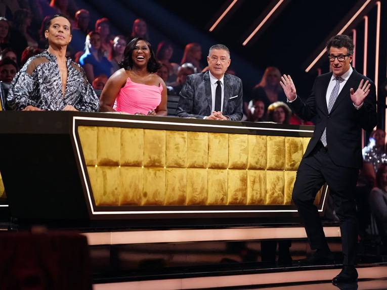 Jorge González, Motsi Mabuse, Joachim Llambi und Daniel Hartwich von „Let´s Dance“