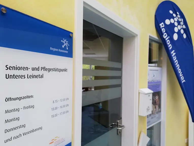 Eingang zum Senioren- und Pflegestützpunkt Wunstorf Unteres Leinetal