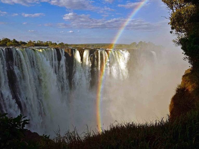 Die Victoriafälle in Simbabwe