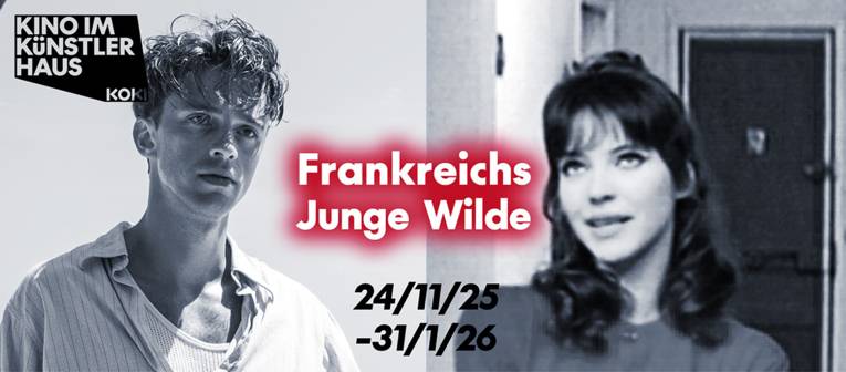 Links ein Foto eines jungen Mannes aus dem Film "Der Fremde", rechts eine junge Frau aus dem Film "Eine Frau ist ein Frau"