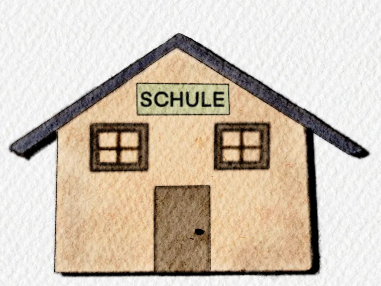 Ausschnitt aus einem Bild mit Landschaft.