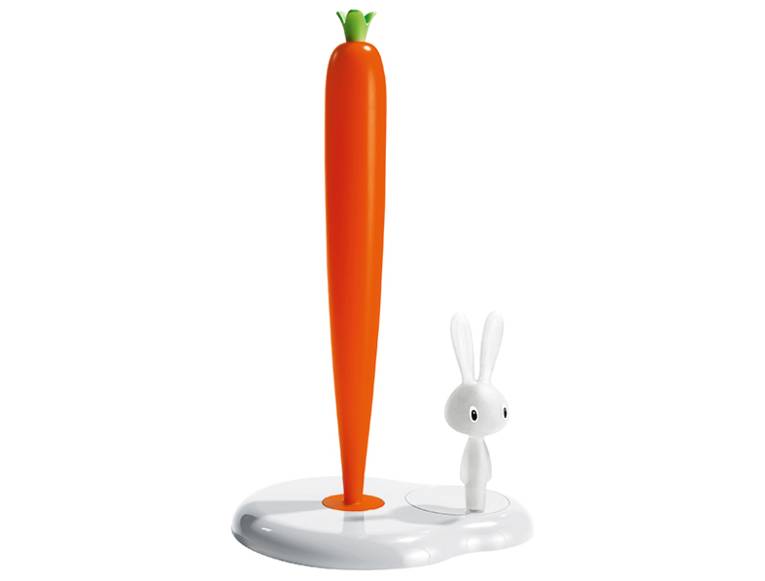 Küchenrollenhalter Bunny & Carrot
Kunstharz
Entw.: Stefano Giovannoni (*1954)
Herst.: Alessi SpA, Crusinallo, Italien
Museum August Kestner
Schenkung der Firma Alessi