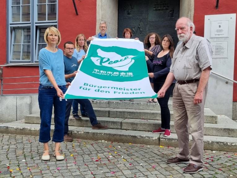 Auch die Universitäts- und Hansestadt Greifswald hat sich wieder am Flaggentag beteiligt