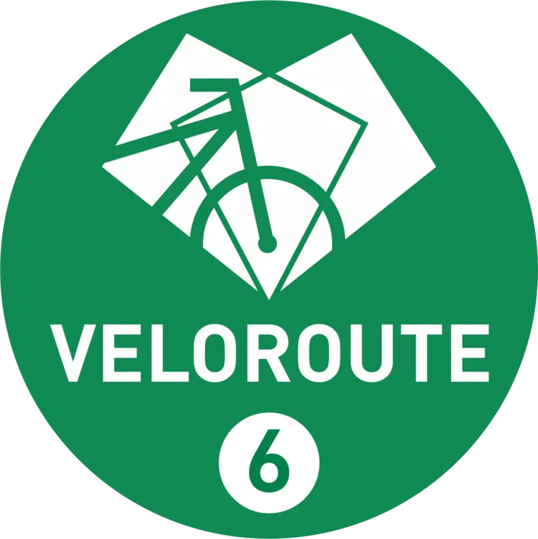 Pictogramm der Veloroute 6.