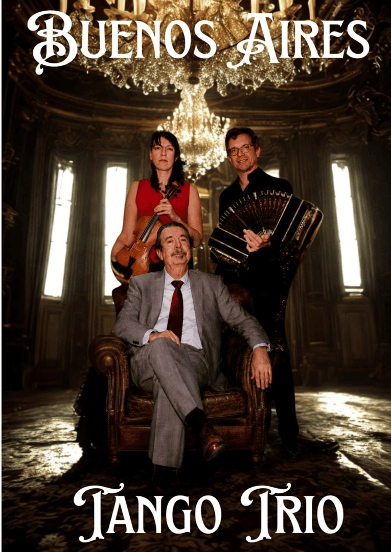 Drei Musiker. Drei Instrumente. Hundert Jahre Geschichte. Das Buenos Aires Tango Trio holt den Tango Argentino dorthin zurück, wo er hingehört — auf die Bühne und mitten unter die Menschen.