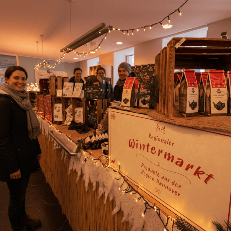Wintermarkt in der Tourist Info Hannover