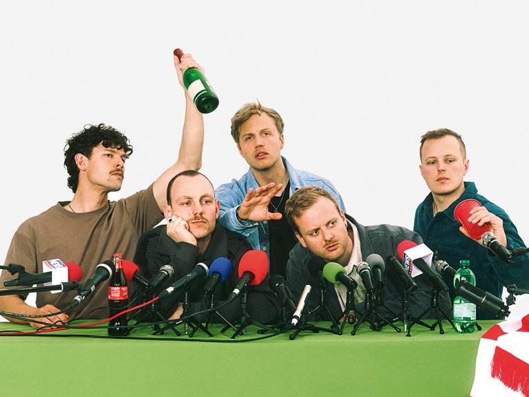 Die fünfköpfige Indie-Band „Kaffkiez“ aus Rosenheim