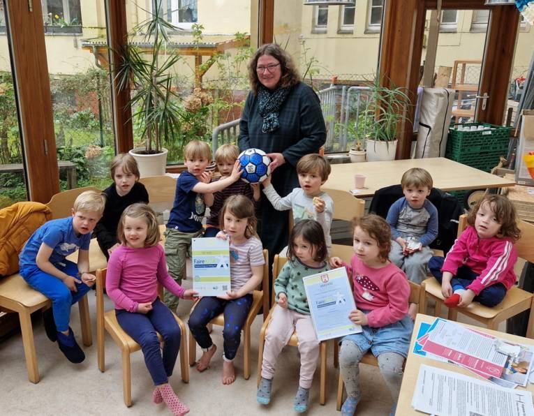 Kindergruppe im Kindergarten