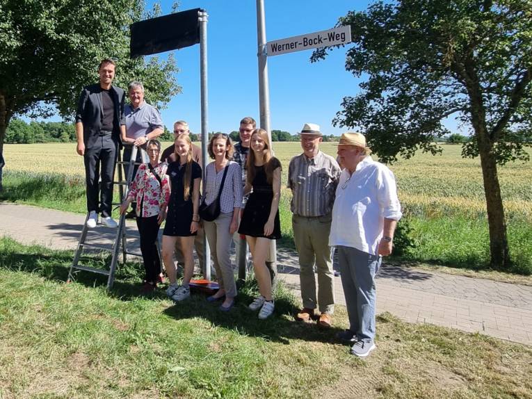 Einweihung Werner-Bock-Weg