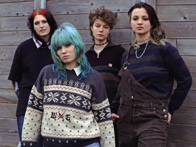 Die vier Musikerinnen der Band.