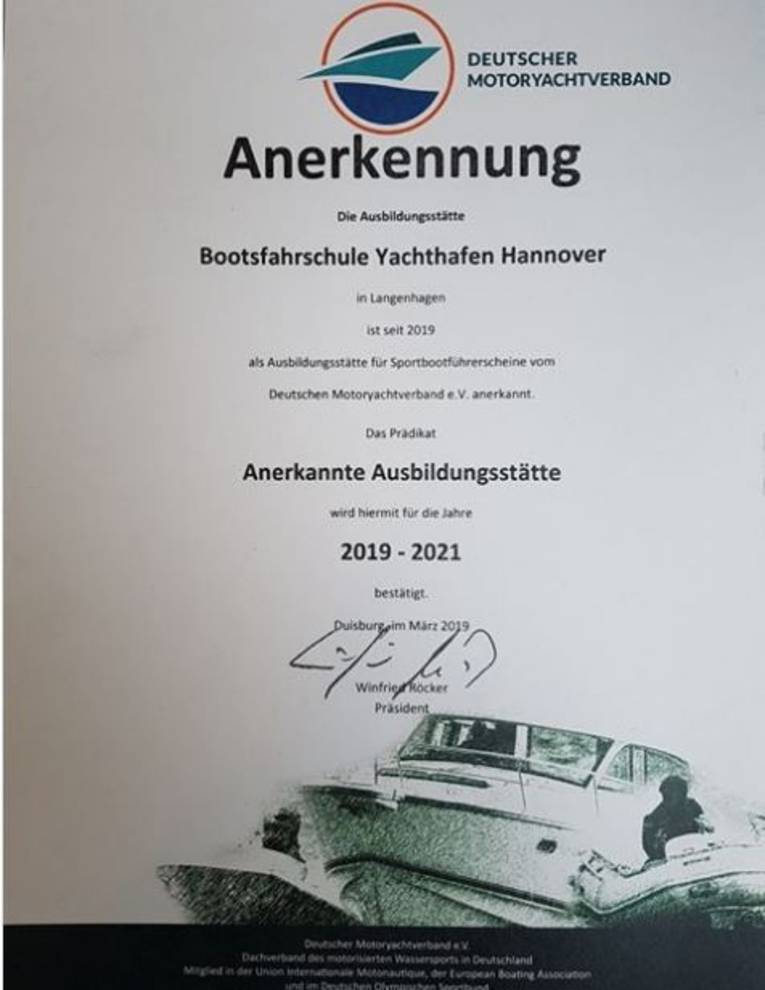 Bootsfahrschule Ausbildung