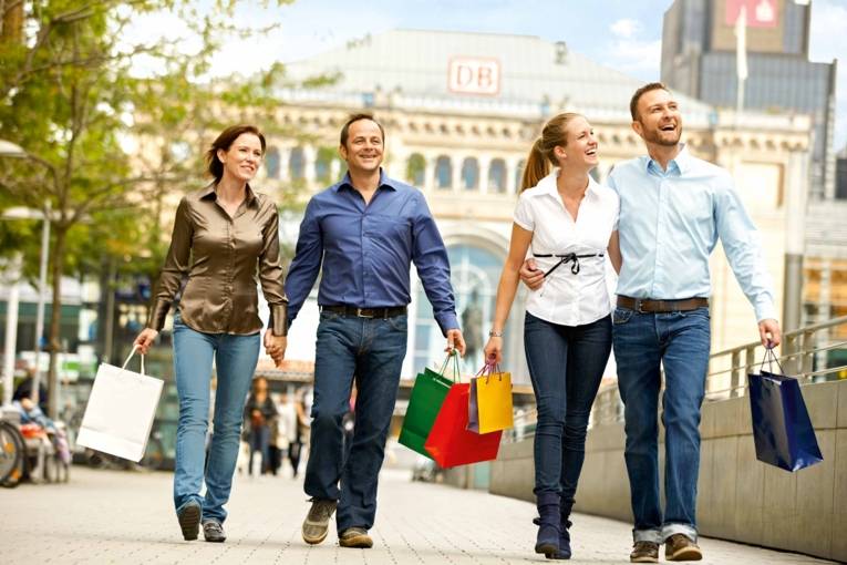 Shopping in der Bahnhofstraße