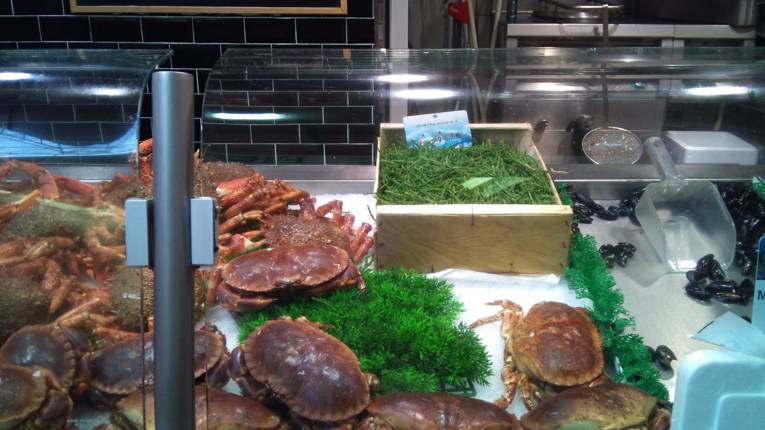 Der Meeresspargel ist eine rare Delikatesse in den Fischläden. Er schmeckt salzig und knackig frisch. Ideal für Salat. 