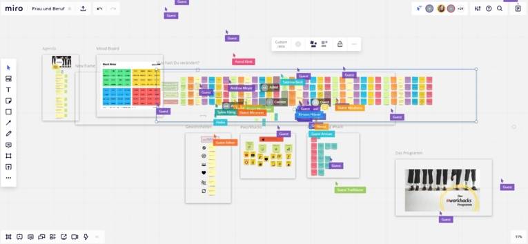 Impressionen des ersten Online Welcome Back Netzwerktreffens #workhacks
