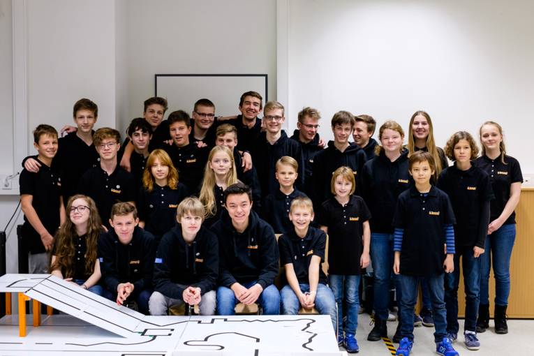 Roberta Schülerinnen und Schüler bei der Nacht, die Wissen schafft 2018