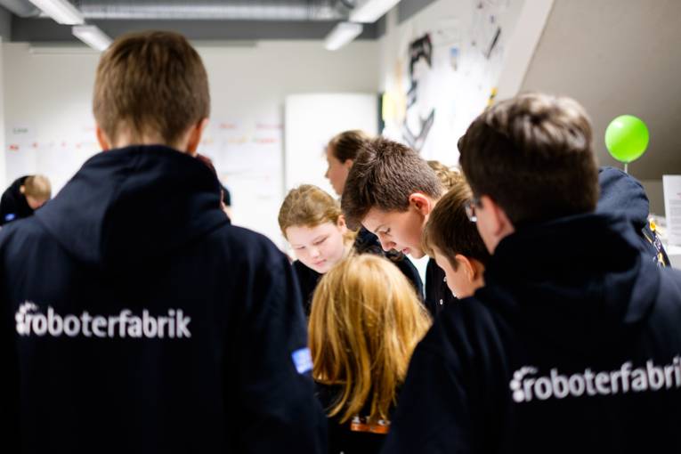 Roberta Schülerinnen und Schüler bei der Nacht, die Wissen schafft 2018