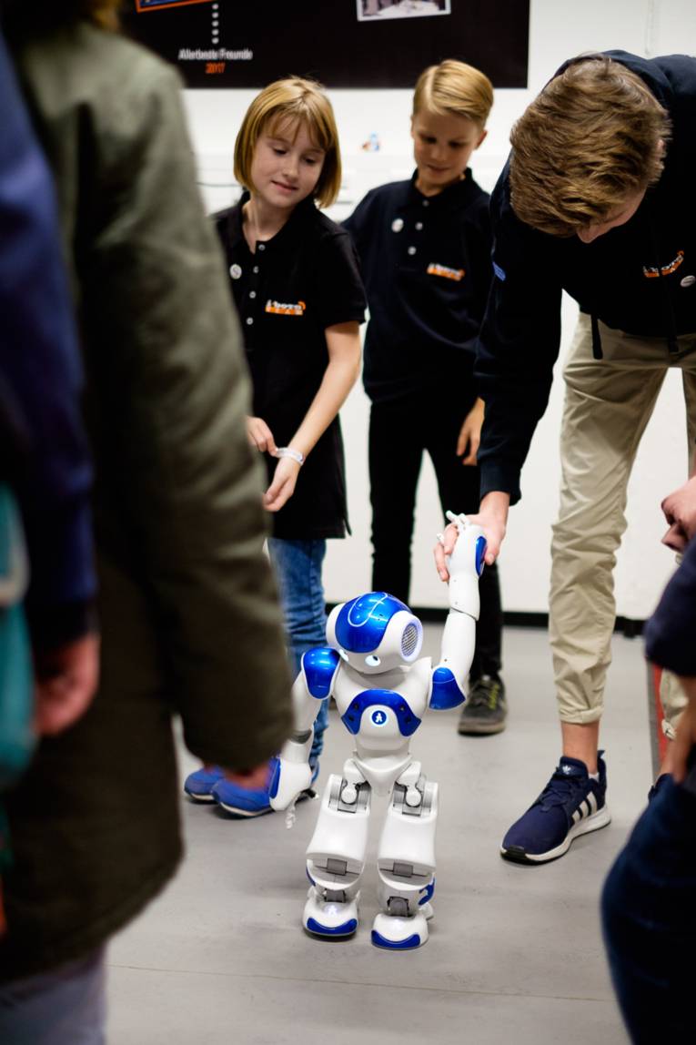 Roberta Schülerinnen und Schüler bei der Nacht, die Wissen schafft 2018