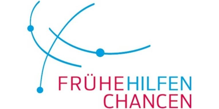 Logo mit Schriftzug "Frühe Hilfen Chancen"