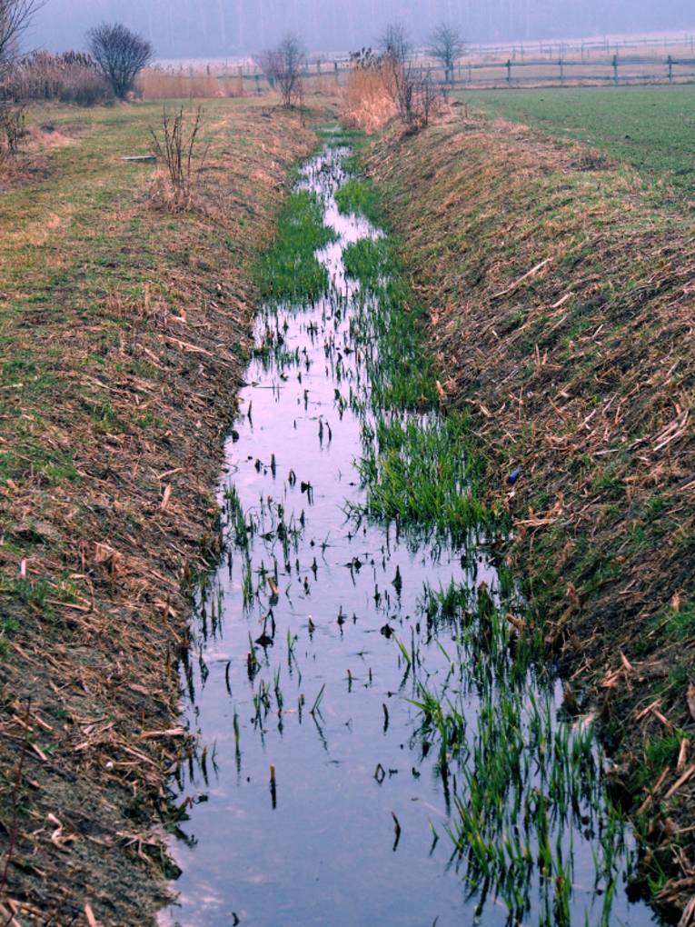Graben in der Landschaft