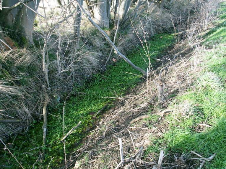 Graben in der Landschaft