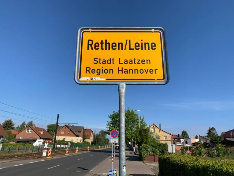 Ortseingangsschild Rethen/Leine