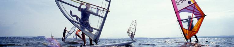 Windsurfer auf dem Steinhuder Meer.