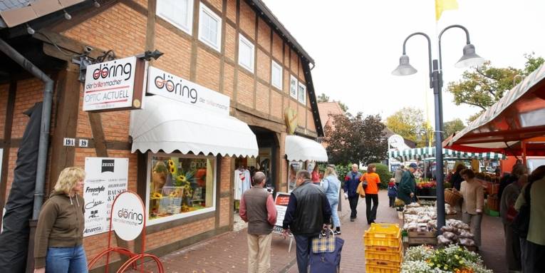 Eine Marktszene in Burgwedel