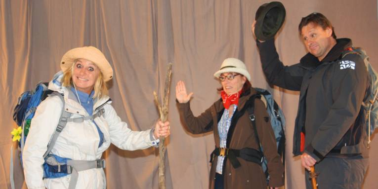 High Heels auf dem Jakobsweg