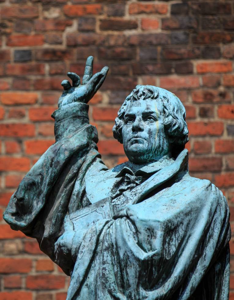 Martin Luther Statue vor der Marktkirche