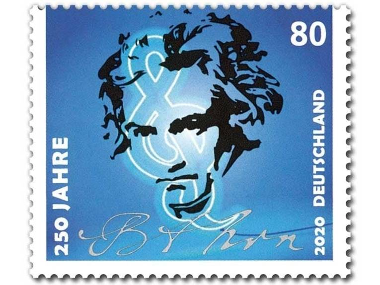 Beethoven-Briefmarke zum 250. Geburtstag von Beethoven.