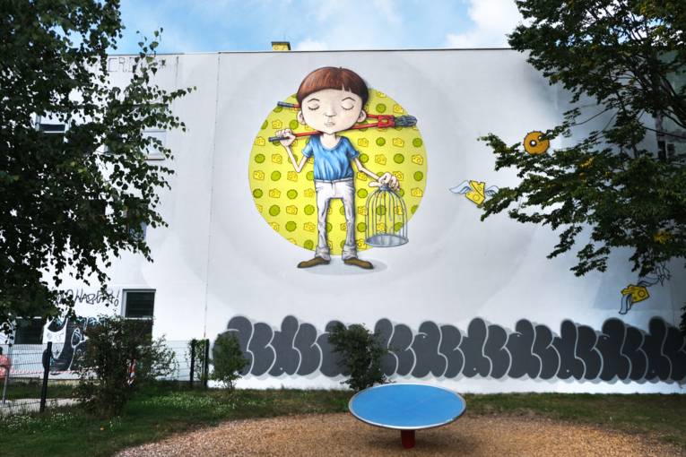 Graffiti in der Glockseestraße