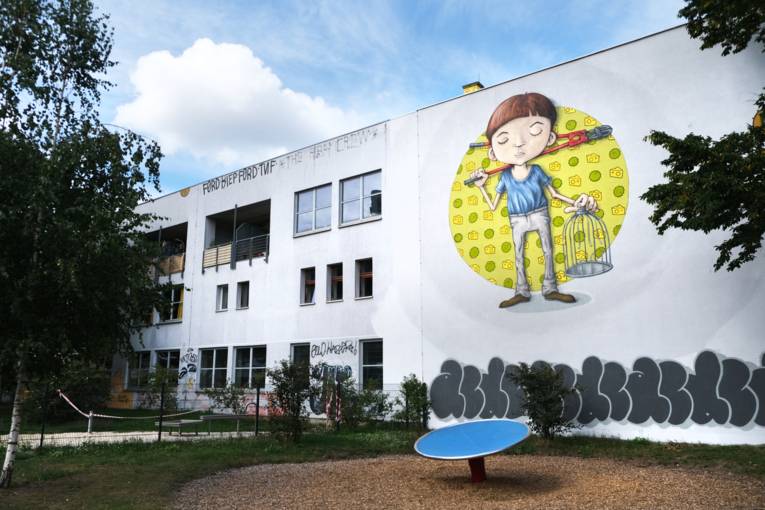 Graffiti in der Glockseestraße