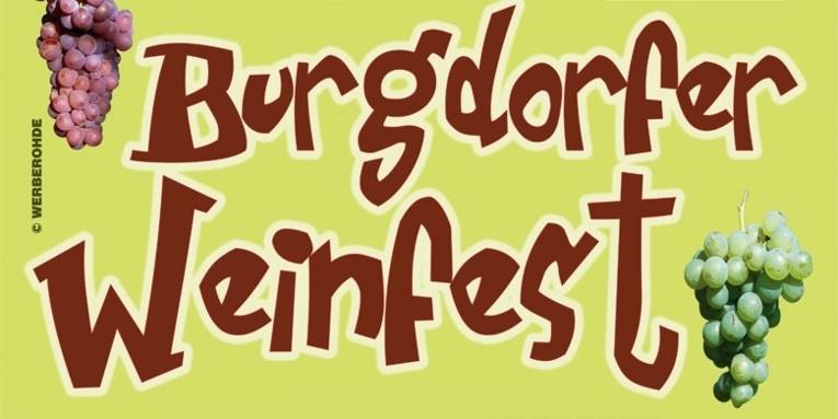 Plakatauszug Weinfest in Burgdorf