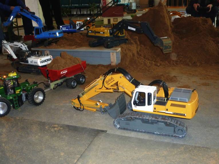 Minibagger im Einsatz