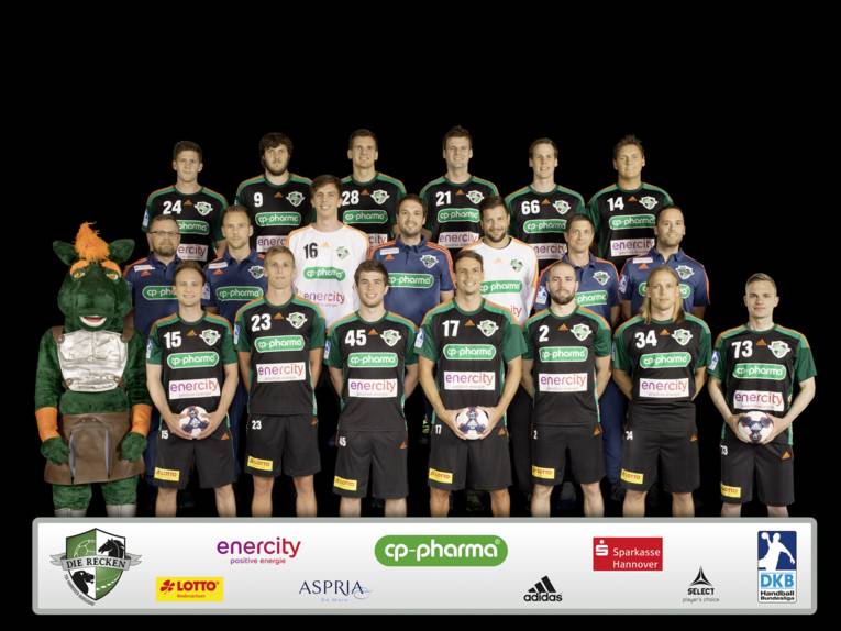Mannschaftsfoto der Recken, Handballer 
